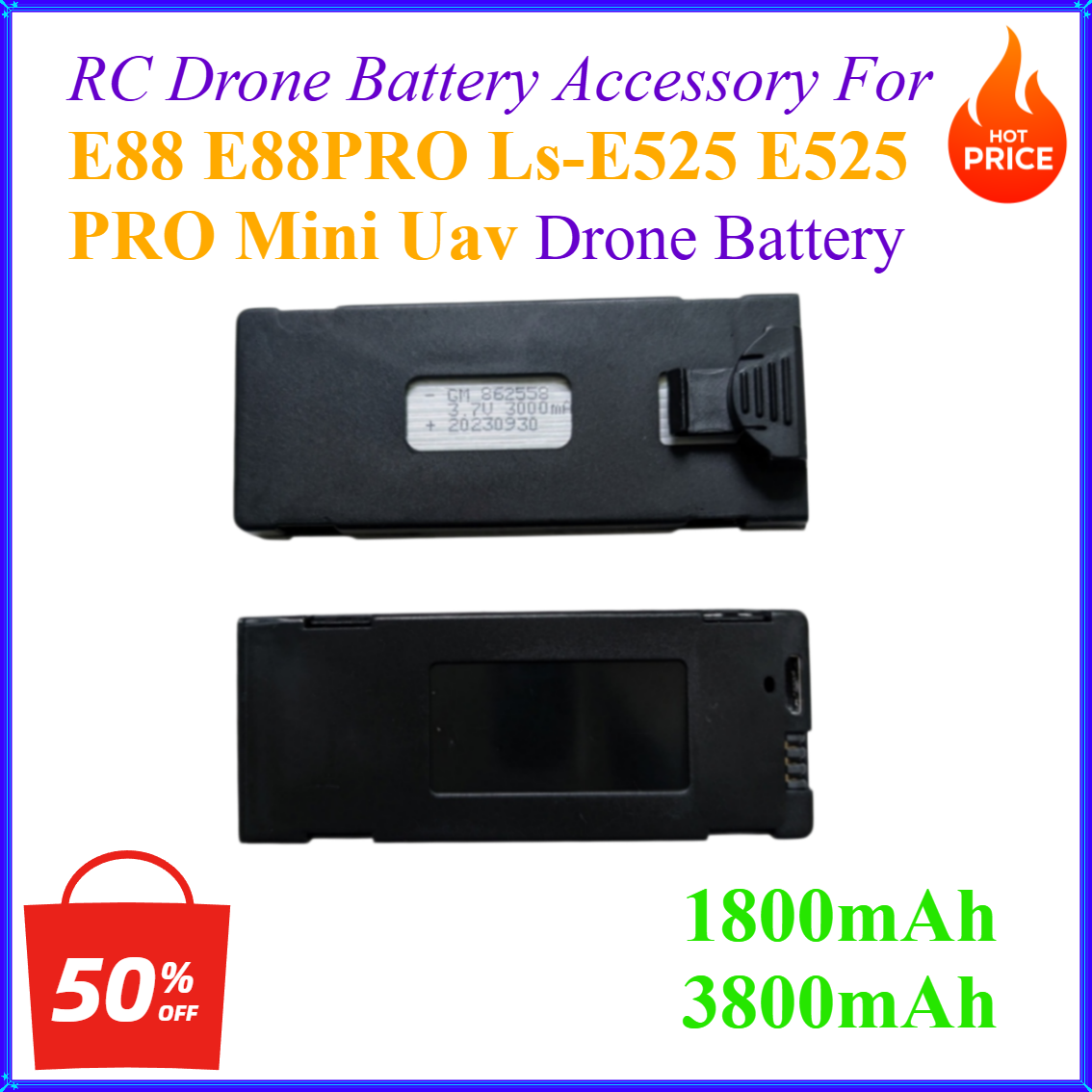 Drone Zll Rc - 3.7V 1800mAh 3800mAh RC Drone Pil