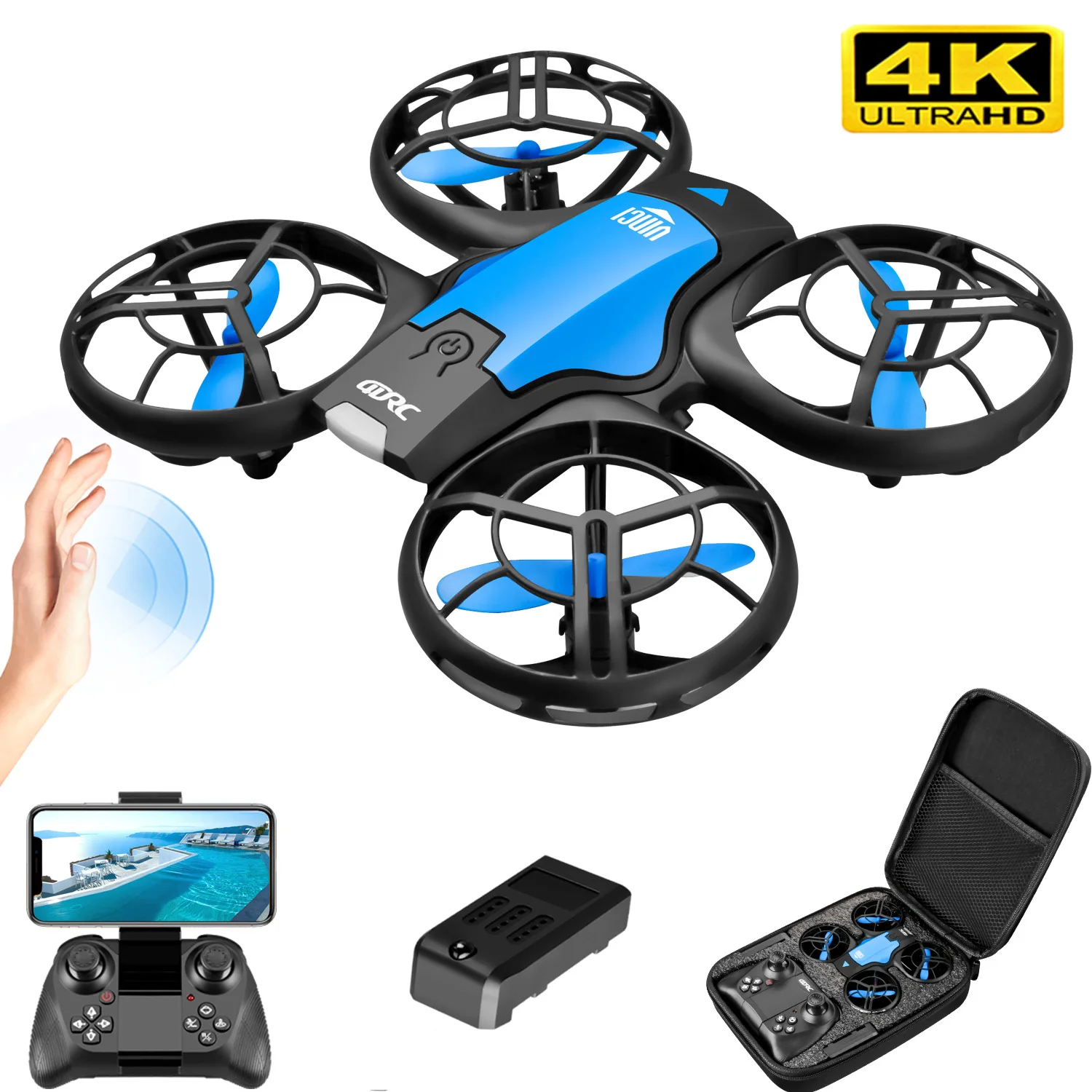 Drone Rc Cable - V8 Yeni Mini Drone 4K Profesyonel