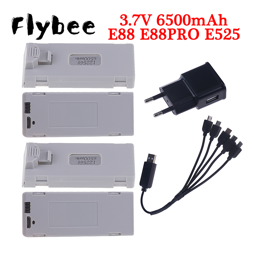 Drone Rcs - Orijinal E88 pil için 3.7V 6500mAh