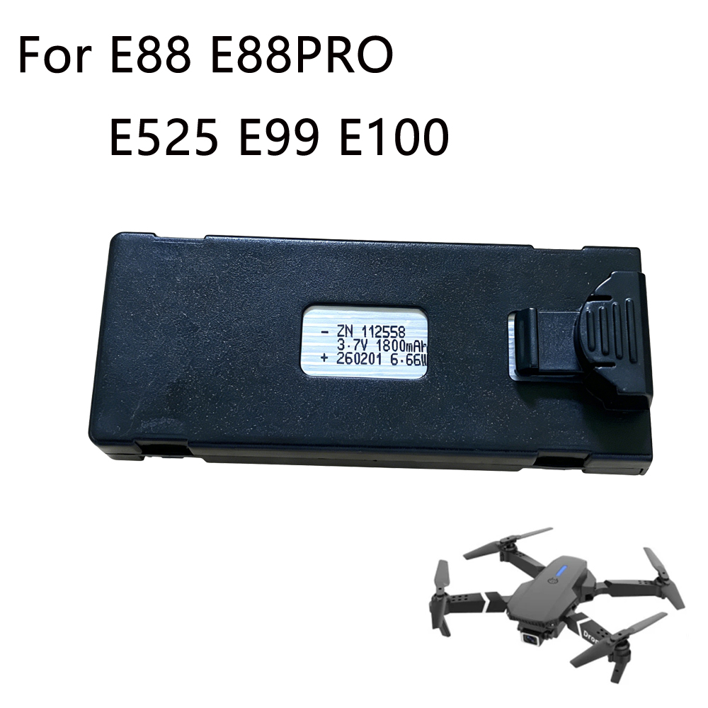 Drone E88 Rc Quadcopter - E88 drone pili 3.7V 1800mAh şarj