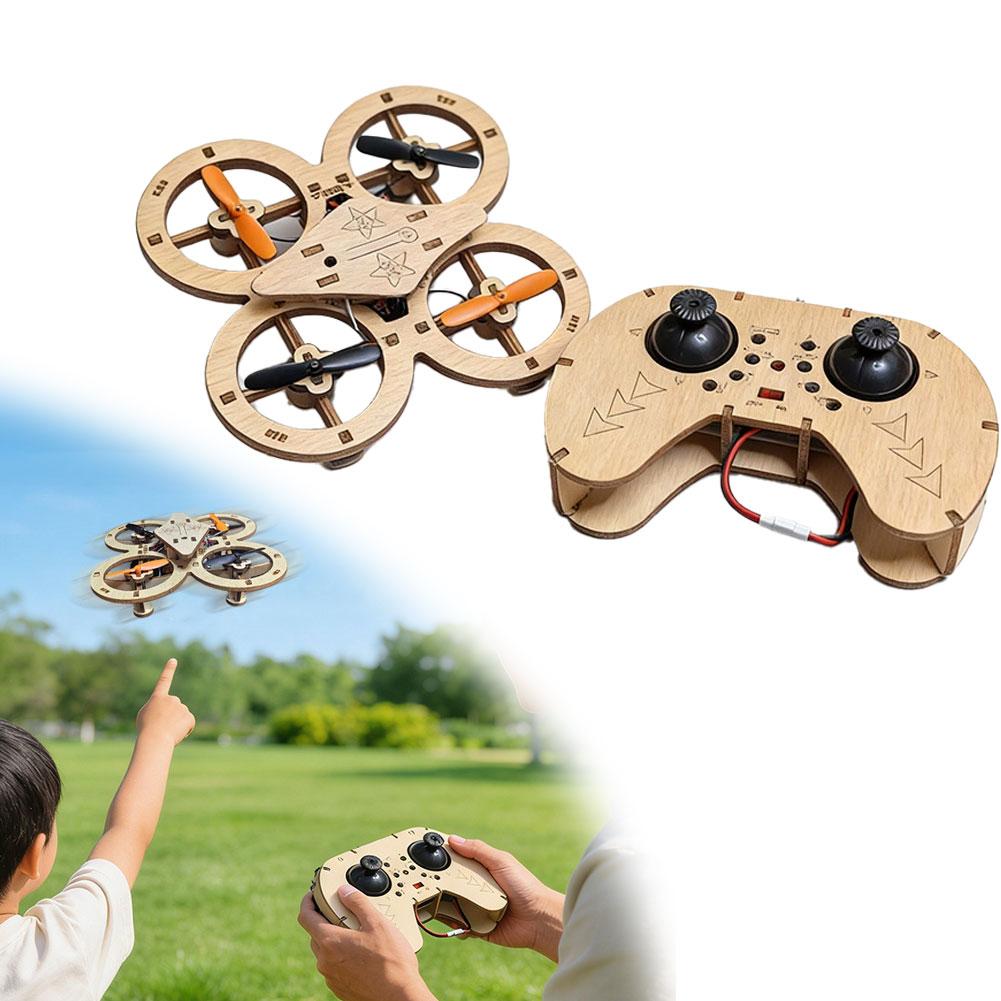Drone Rc Kit - Kendin Yap Ahşap RC Drone Quadcopter