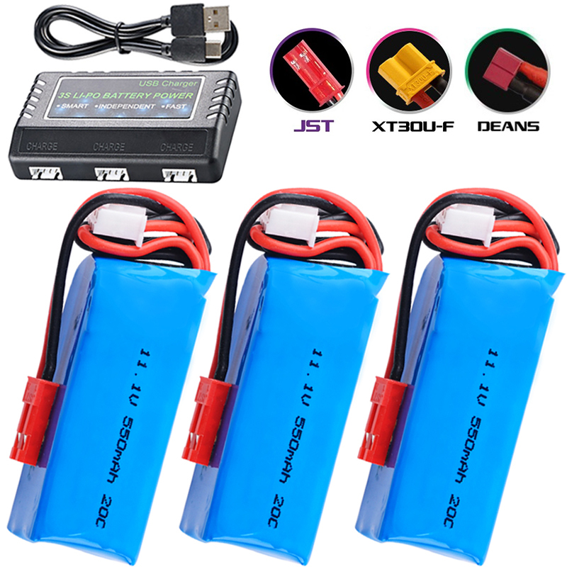 Drone Zll Rc - RC helikopter Quadcopter için 11.1V 550mAh