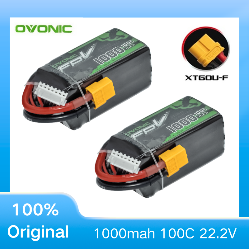 Drone Zll Rc - 2 adet OVONIC 1000mAh 100C 22.2V