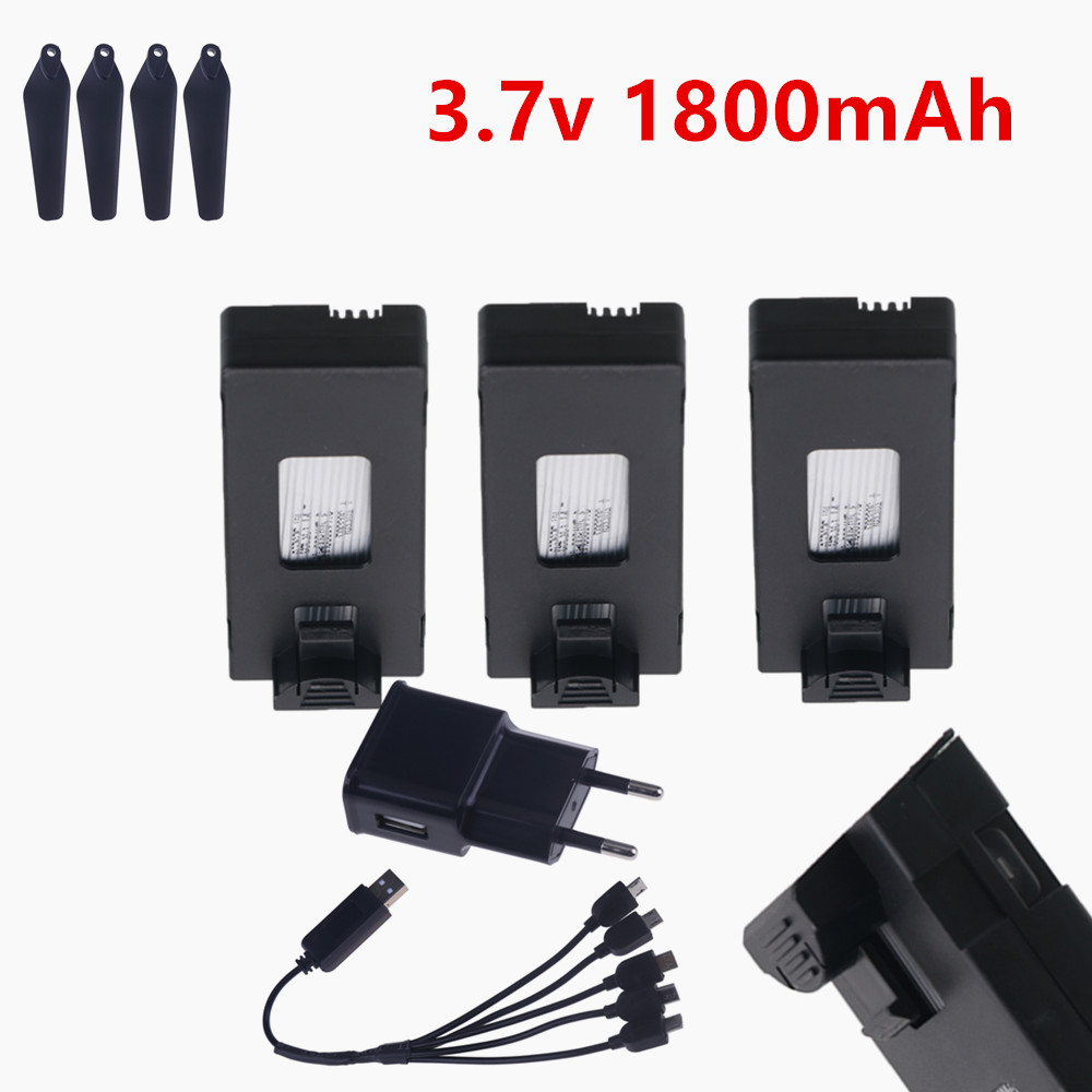 Drone E88 Rc Quadcopter - Şarj edilebilir 3.7V Lipo Pil 1800mAh