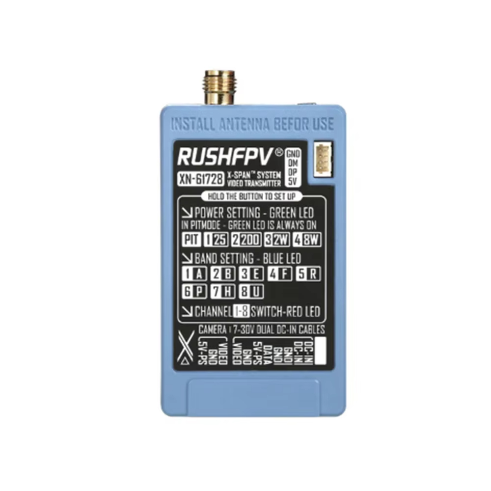 RUSHFPV 6.1‑7.2G 8W X61728 VTX - Vtx Video Transmitter incelemesi ve fiyatı