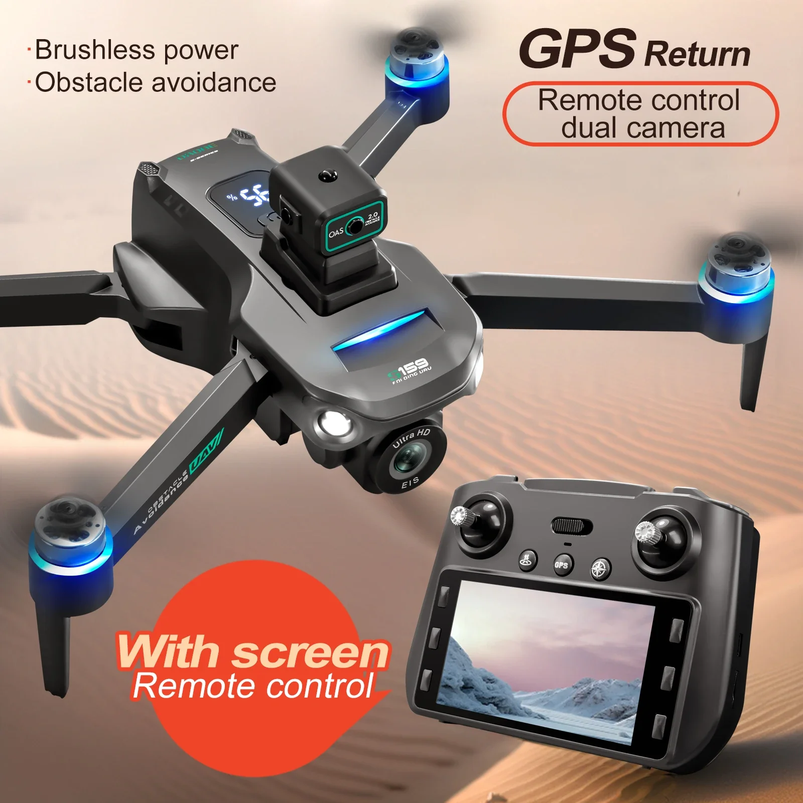 2024 S159 GPS Drone Profesyone - Drone Rc Gps S159 incelemesi ve fiyatı