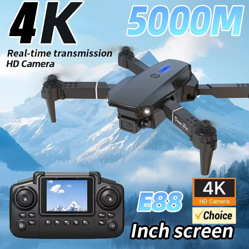 4K Çift Kameralı HD Hava Fotoğ - Drone E88 Rc Quadcopter incelemesi ve fiyatı
