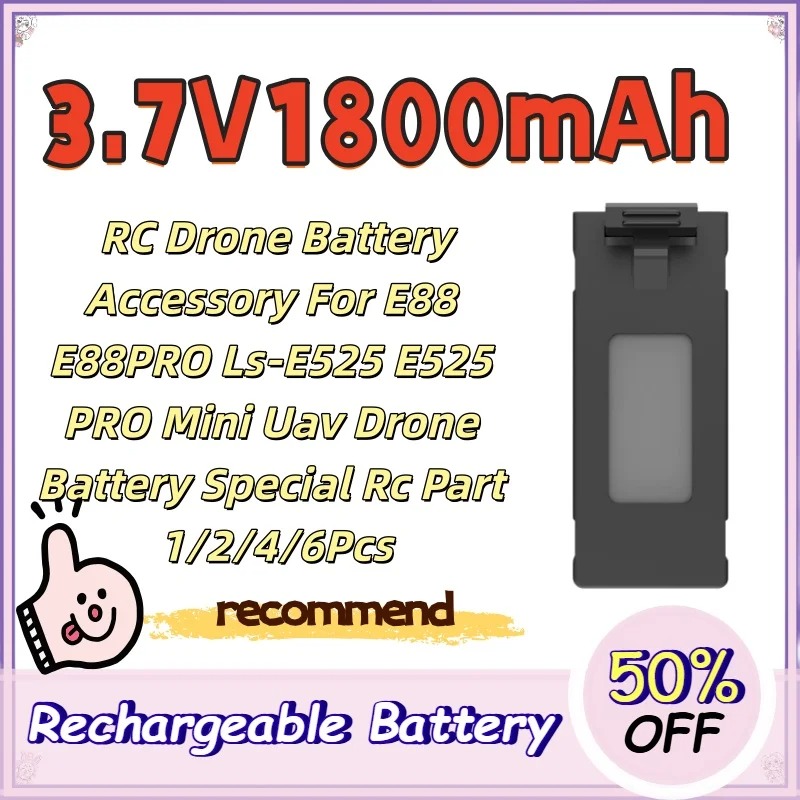 3.7V 1800mAh RC Drone Pil Akse - Drone Rc E88 Pro incelemesi ve fiyatı