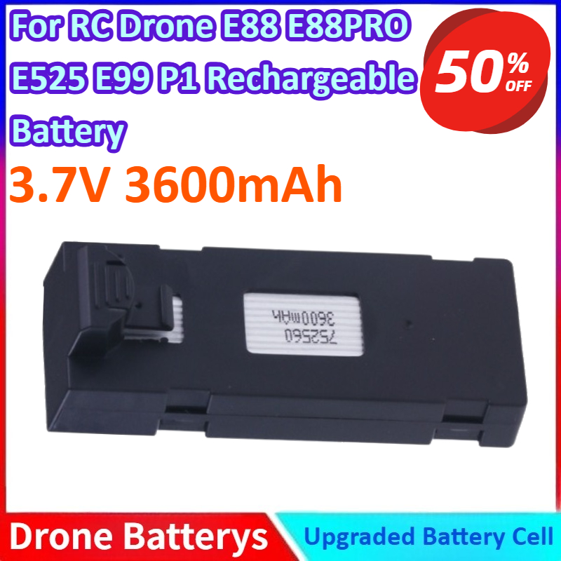 3.7 V 3600 mAh Yeni Li-ion Pil - Drone E88 Rc Quadcopter incelemesi ve fiyatı