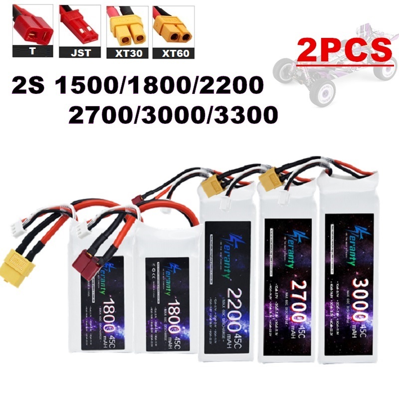 2 adet 7.4V Lipo 2S pil 1500ma - Drone Rcs incelemesi ve fiyatı