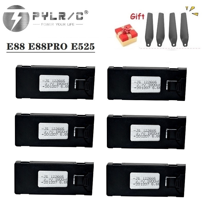 1/2/3/5/10 adet 3.7V 1800Mah R - Drone Rc E88 Pro incelemesi ve fiyatı