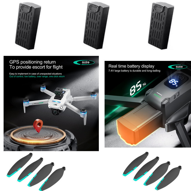 S159 GPS RC Drone orijinal pil - Drone Rc Gps S159 incelemesi ve fiyatı