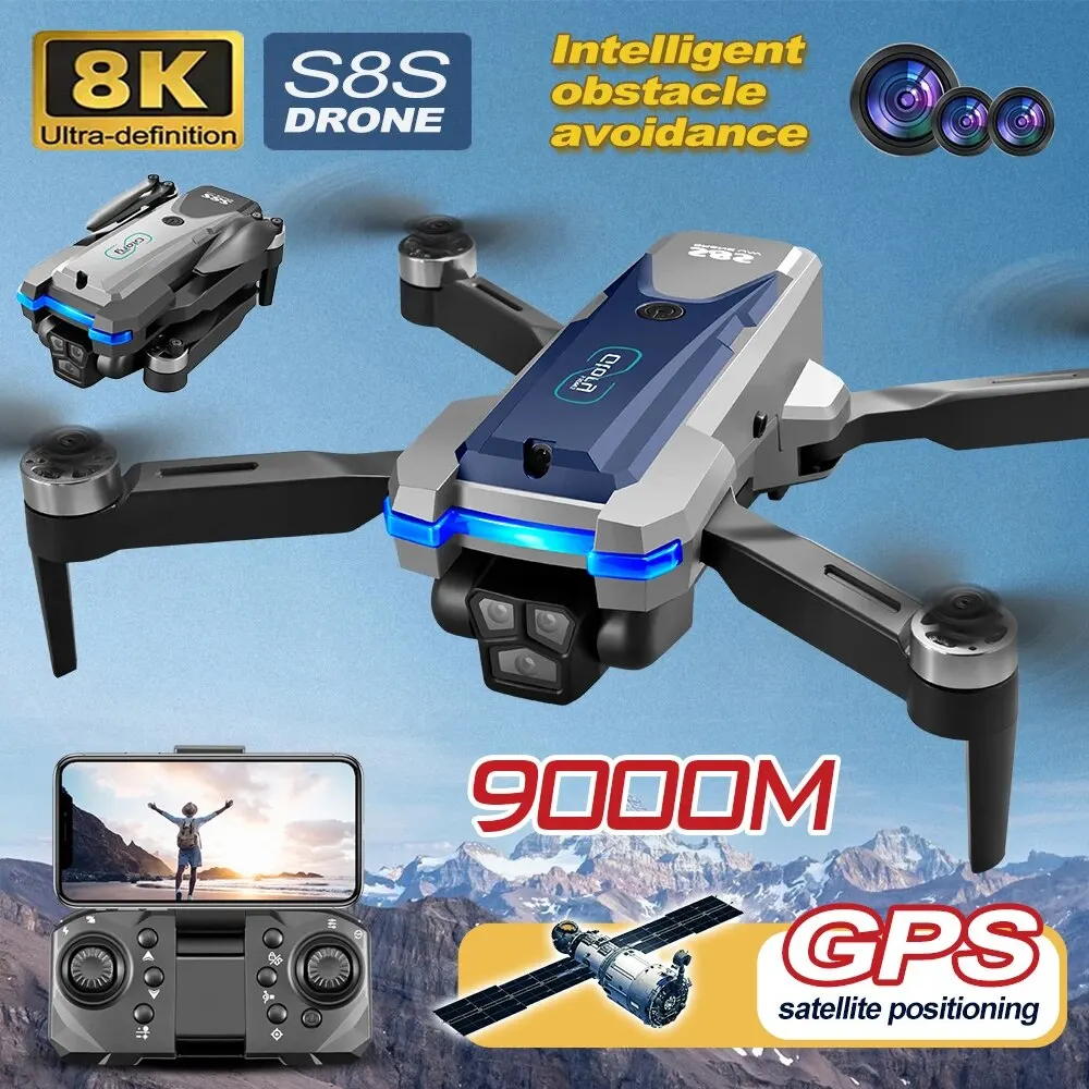 S8S GPS Drone 5G Wifi 8K HD çi - Drone Rc Cable incelemesi ve fiyatı