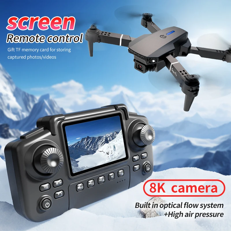 E88 PRO Drone ekranlı 4K HD Ka - Drone E88 Rc Quadcopter incelemesi ve fiyatı